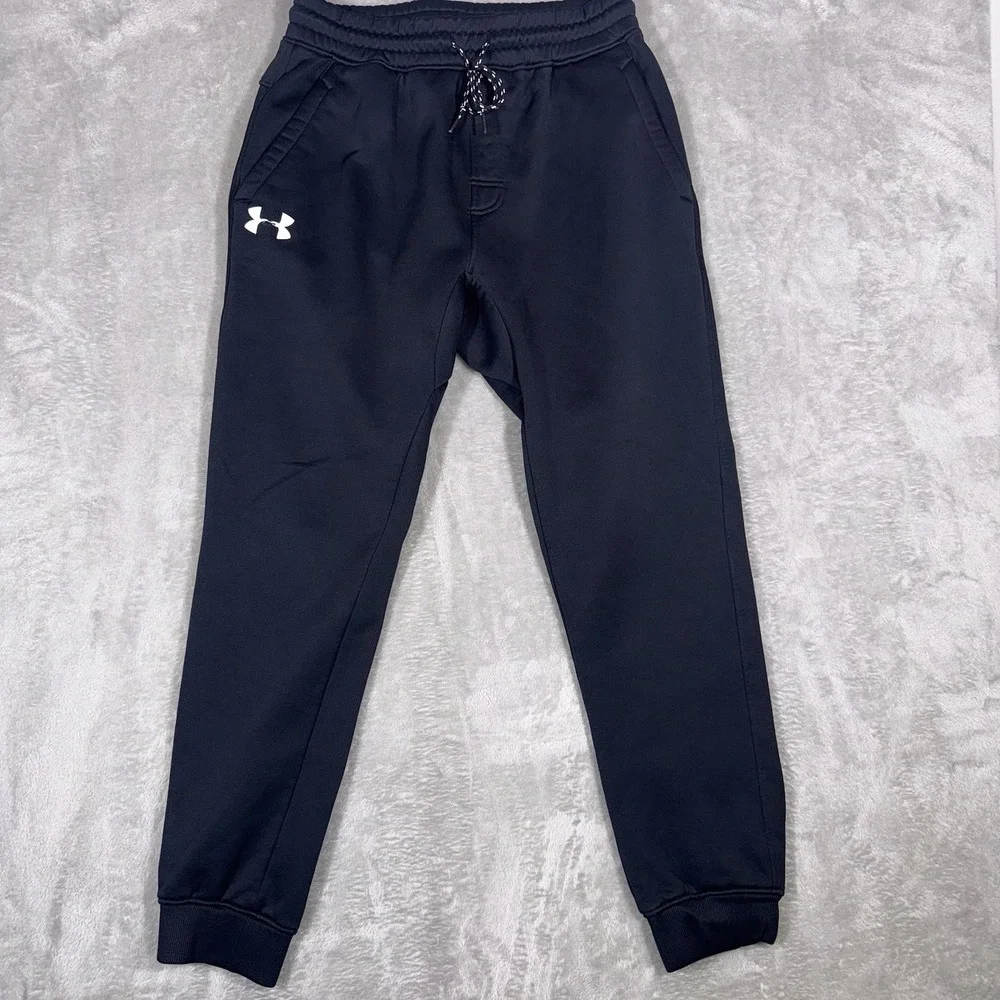Under Armour Pants Men's Large‎ Black Joggers Athletic Run Gym Cold Gear Pants